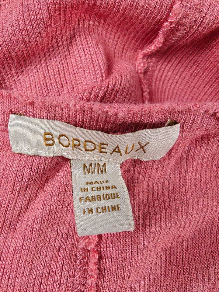 Women’s Bordeaux Asymmetrical Midi Dress Coral Size M