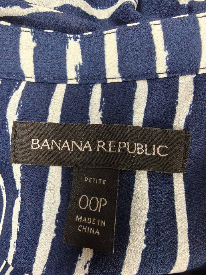 Women’s Banana Republic Maxi Dress Navy White 00P