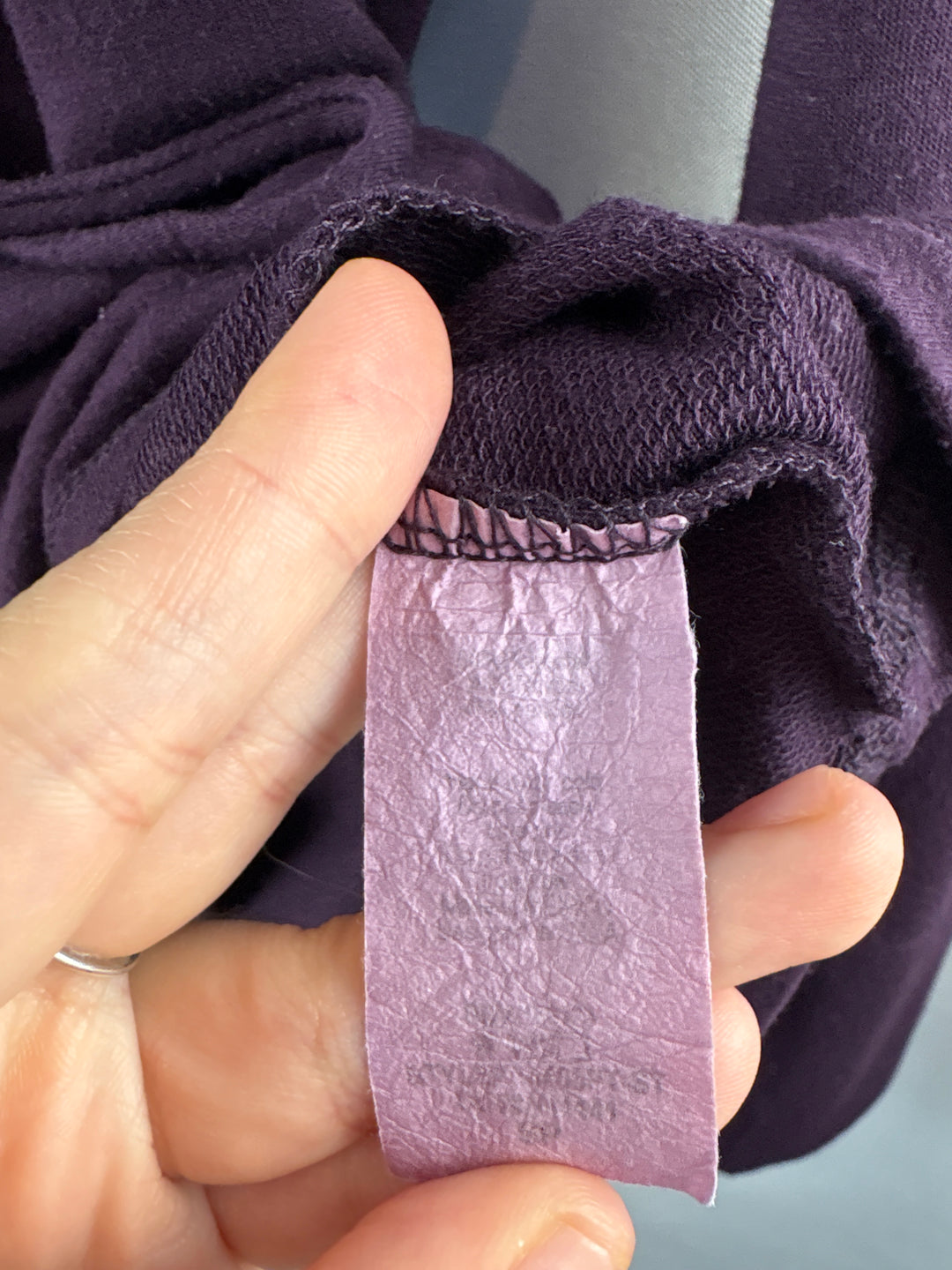 Women’s Pink Clover Small Purple Mockturtleneck Sweatshirt
