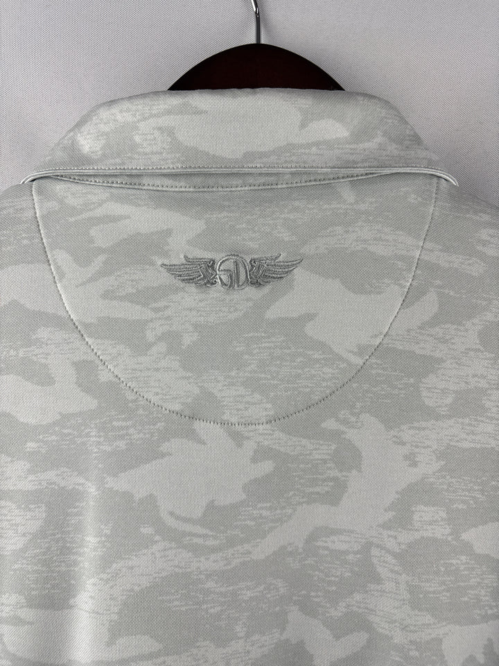 Men’s Straight Down XL Light Gray Camo Golf Polo