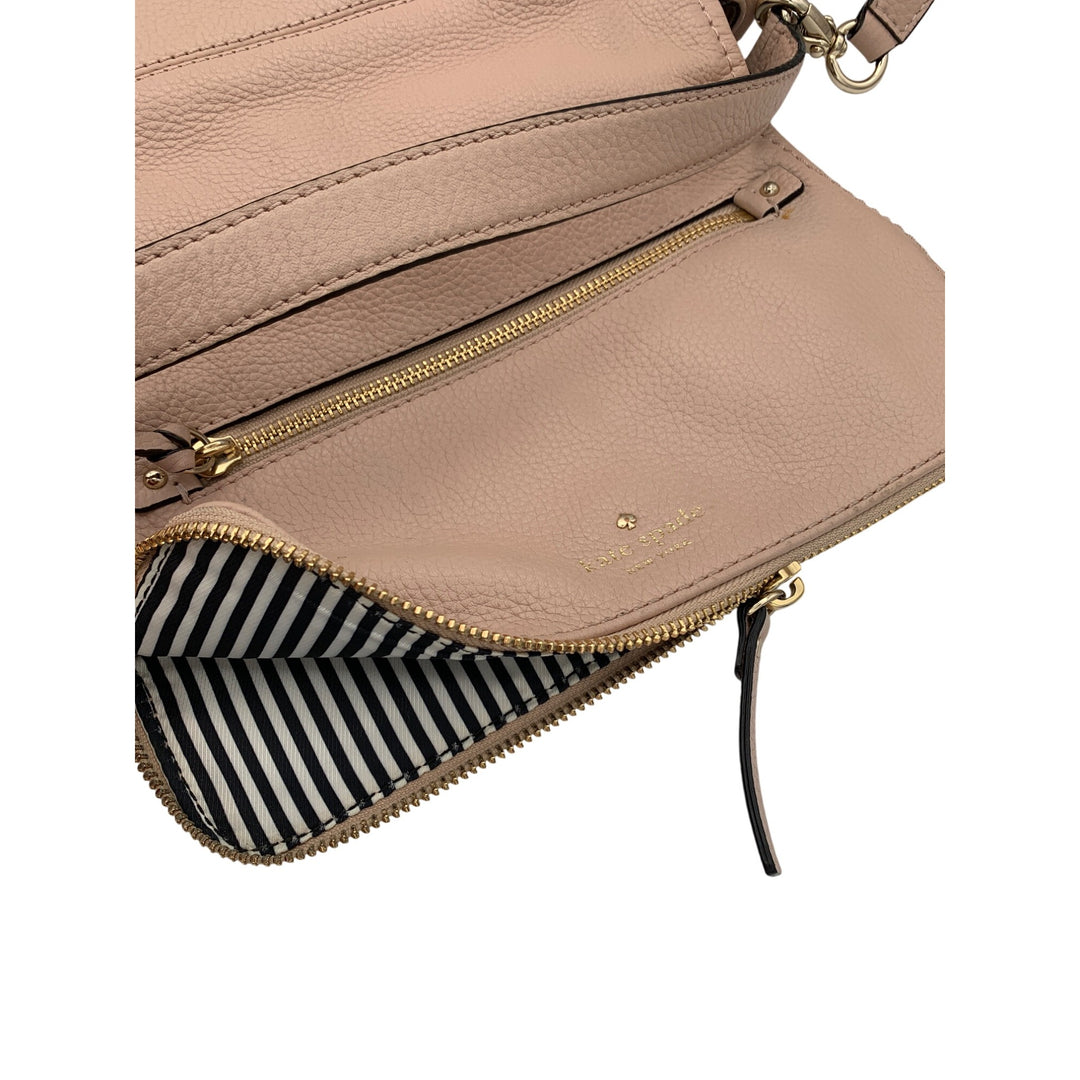 Kate Spade New York Pebbled Leather Crossbody Bag In Taupe