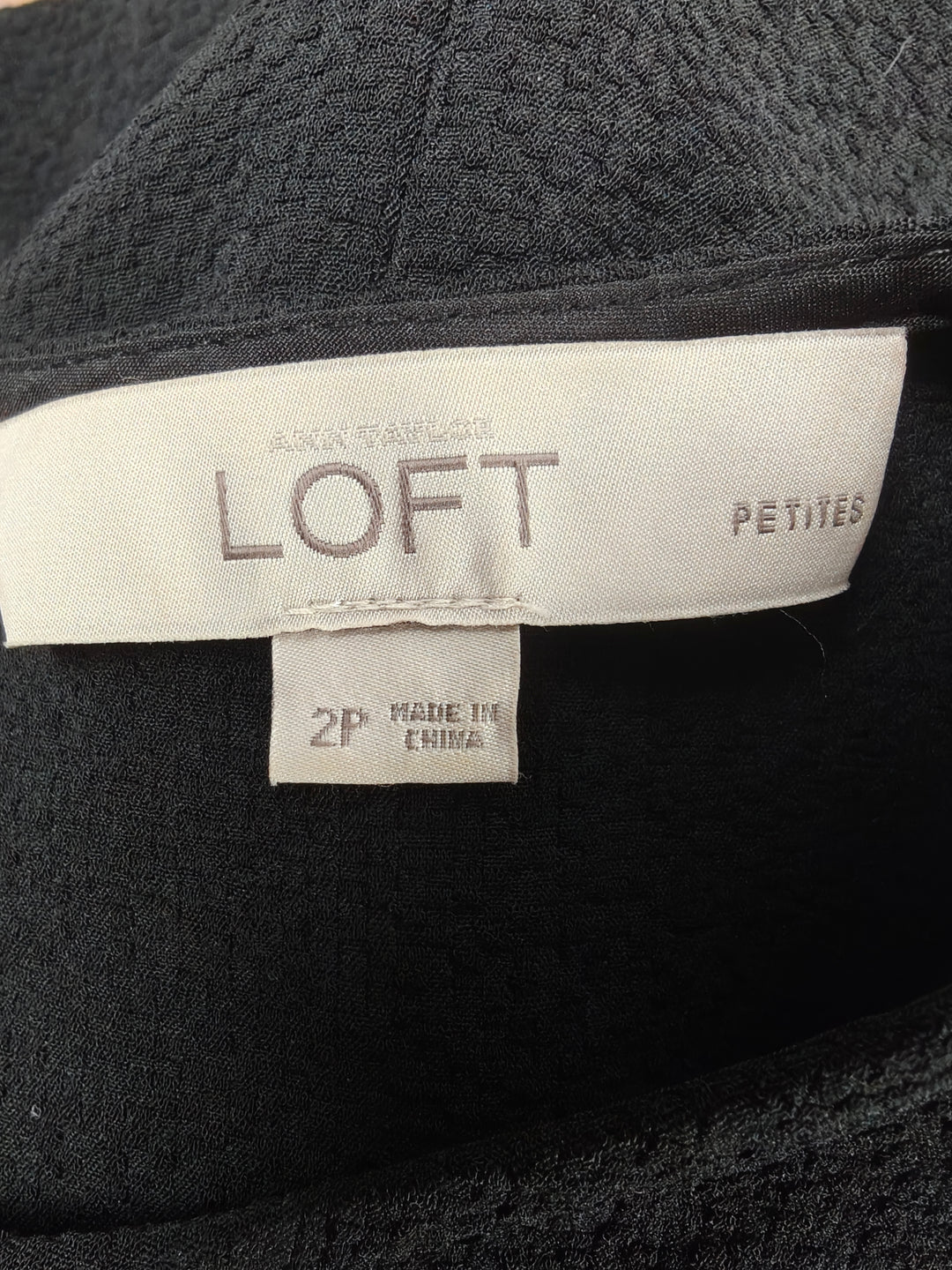 Women’s Ann Taylor LOFT Petites Shift Dress Black Size 2P