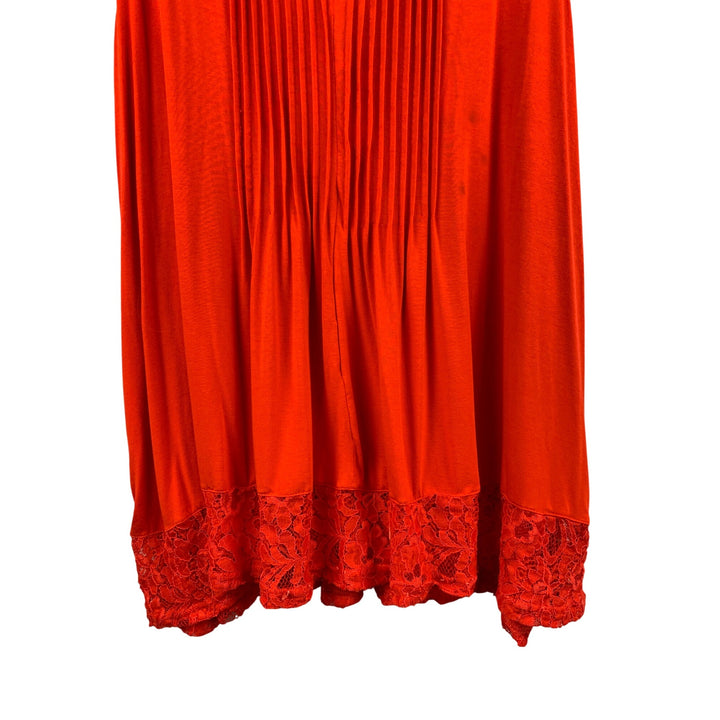 American Rag Cie Womens Red Sleeveless Lace Top 1X Rayon/Spandex