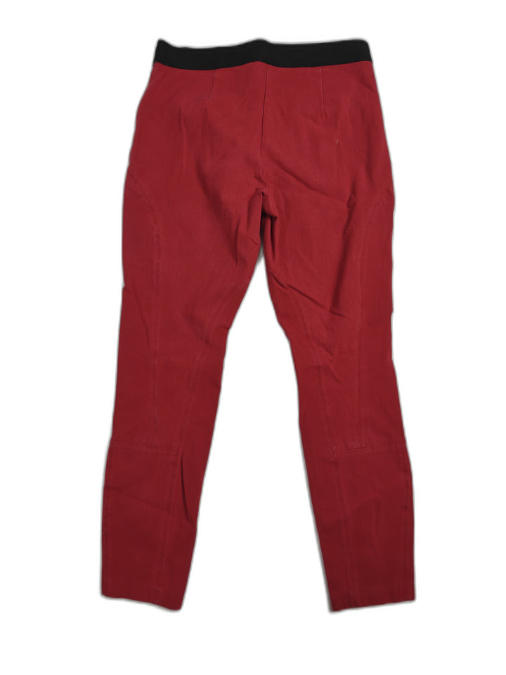 Womens Theory Slim Pants Red Size 6