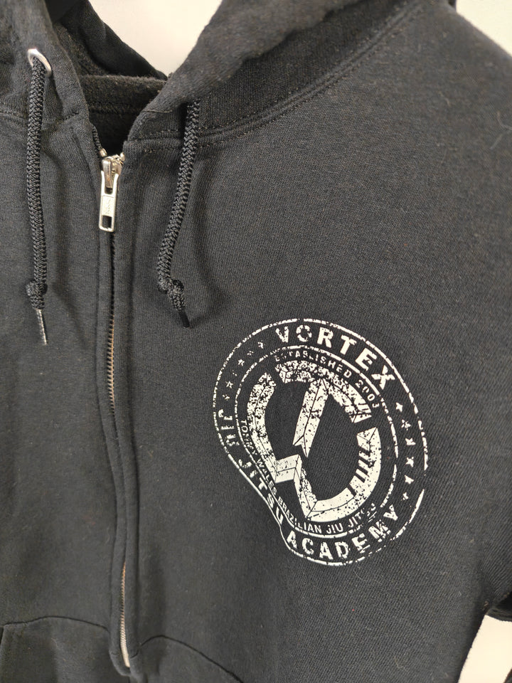 Mens Jerzees Jiu Jitsu Hoodie Black Small