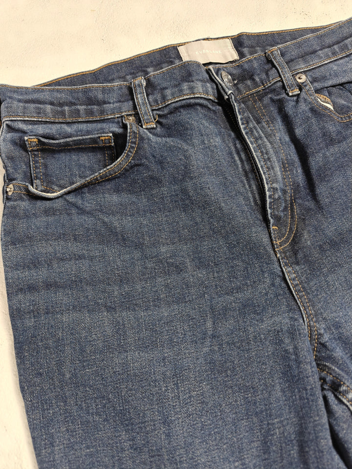 Womens Everlane Kick Crop Jeans Blue Size 29