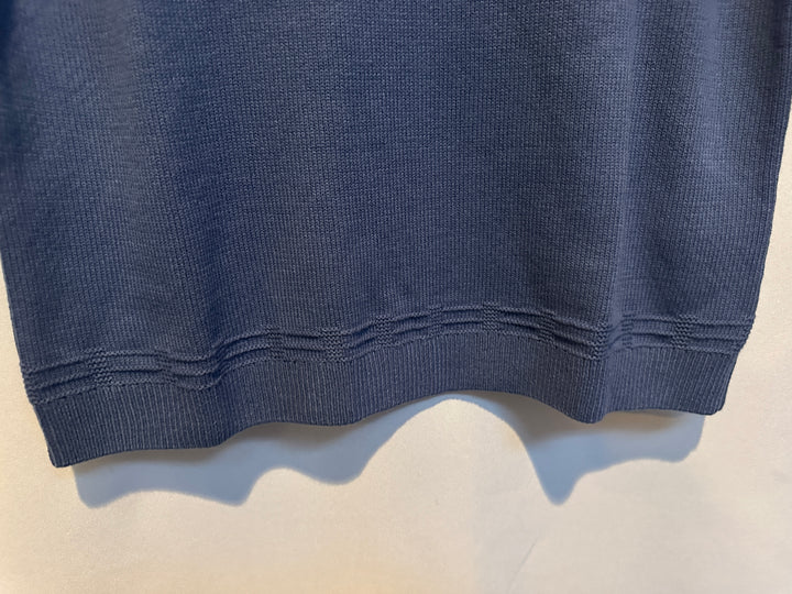 Men’s Abercrombie Slate Blue Cable Knit Polo Size M