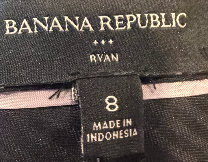 Banana Republic Ryan Burgundy Straight Leg Pants Size 8 NWT Workwear Librarian Chic