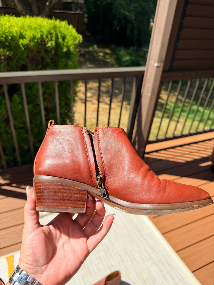 J.Crew Size 8.5 Sawyer Brown Leather Women&