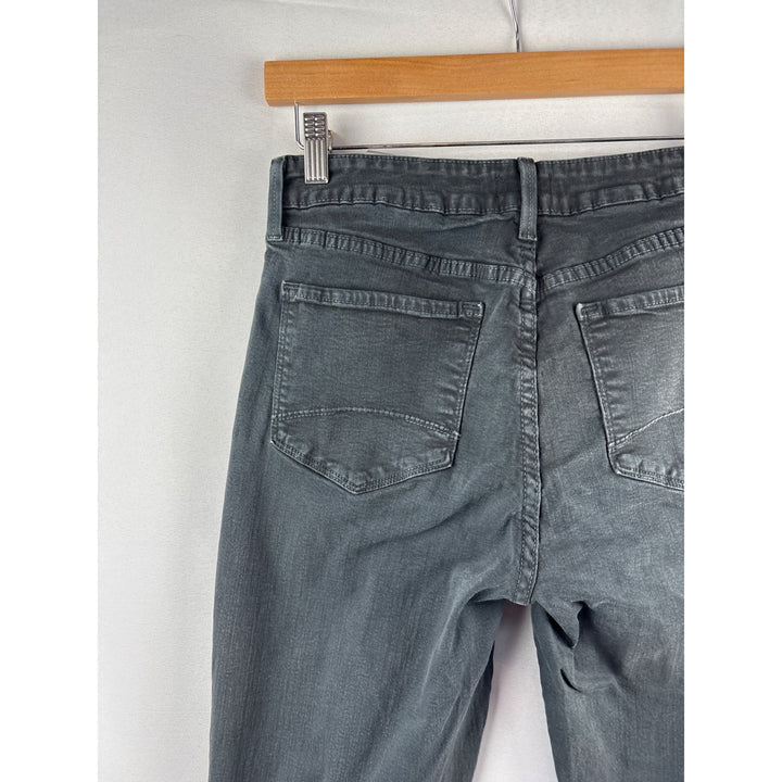 NYDJ Womens Straight Leg Jeans Size 8 Gray Denim
