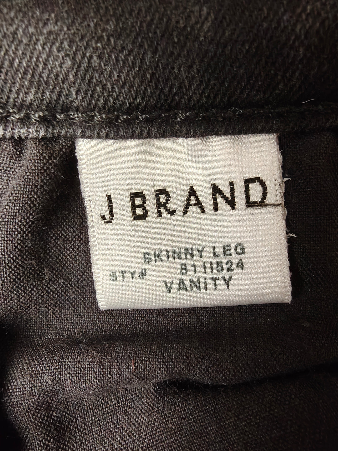 Women J Brand Skinny Jeans Black Size 25