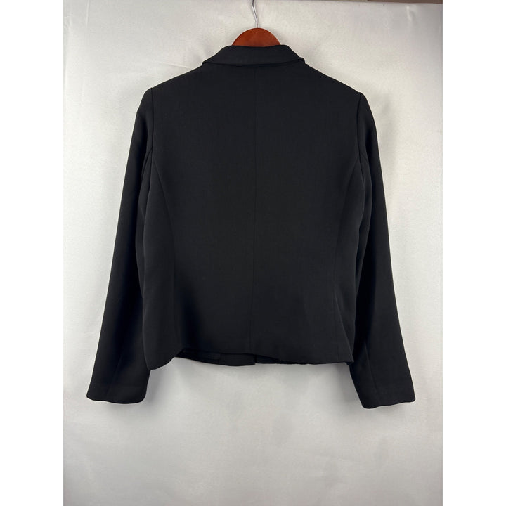 Apostrophe Petite Black Blazer Womens Size 10P 100% Polyester