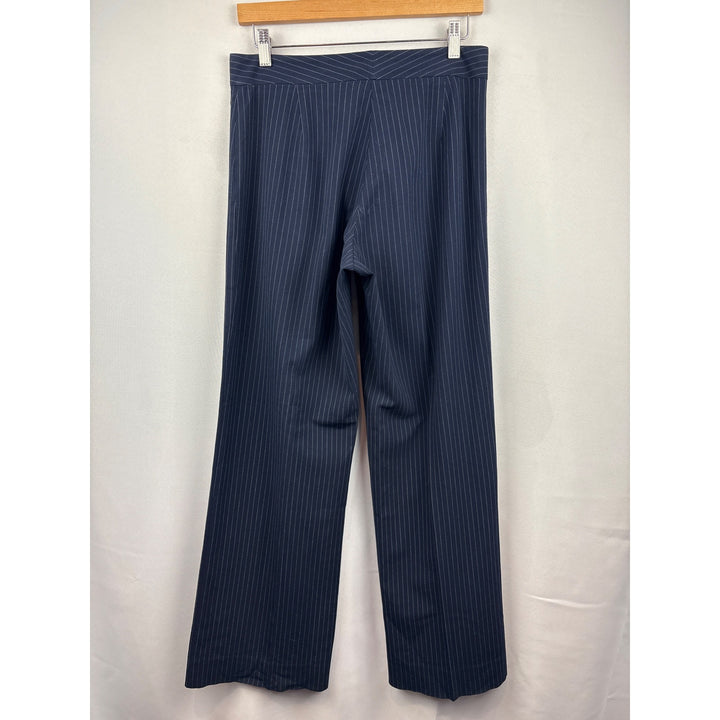 Women’s The Limited Stretch Size 6 Navy with White Pinstripes Slacks