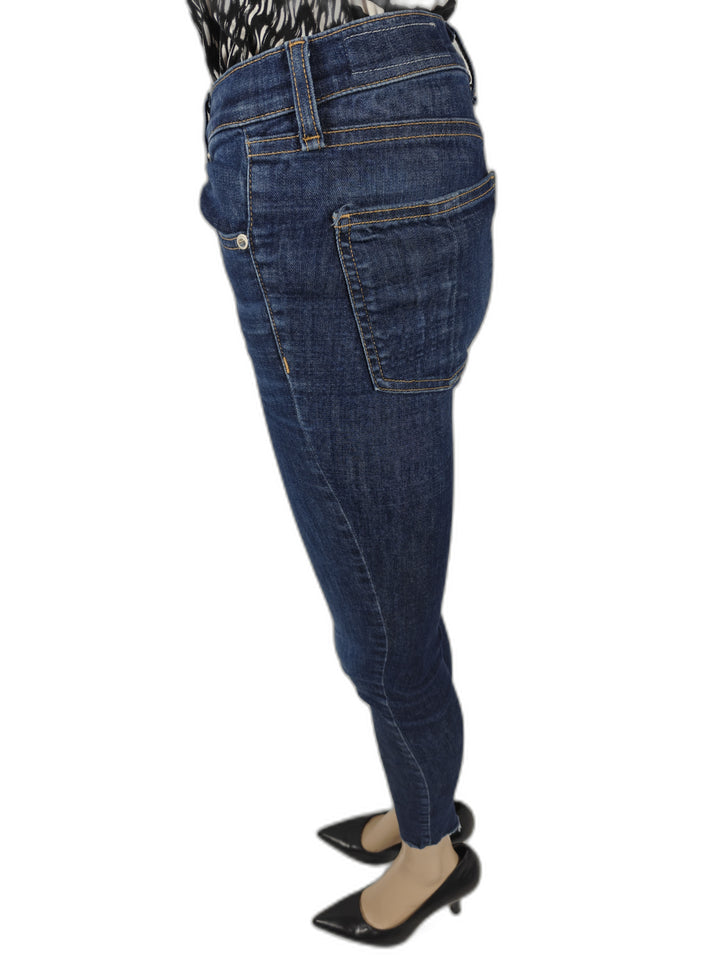 Womens Rag &amp; Bone Skinny Jeans Blue Size 24