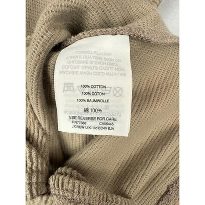 Women’s Madewell Light Brown Ribbed Tie-Front Tank Top Sz XS
