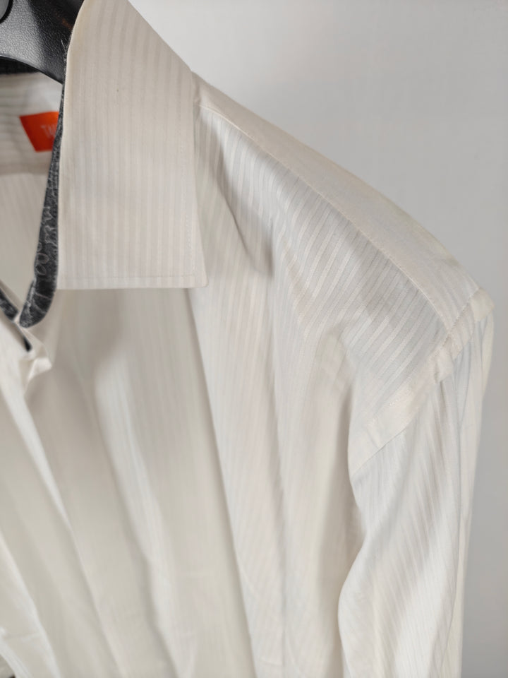Men’s Tallia Dress Shirt White French Cuff XL 17½
