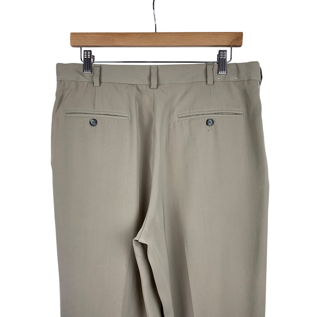 Mens Beige Dress Pants 34/30 Concepts By Claiborne Polyester