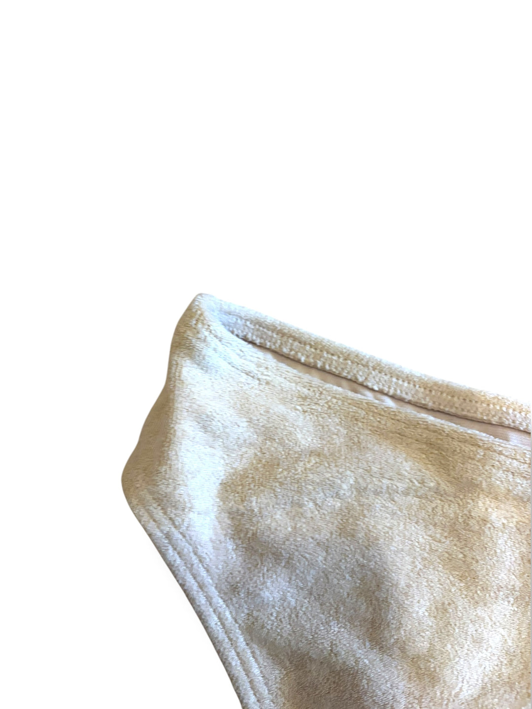 Wolf &amp; Whistle Beige Fuzzy Textured Bikini Bottom Size 10 NWT Coastal Beach