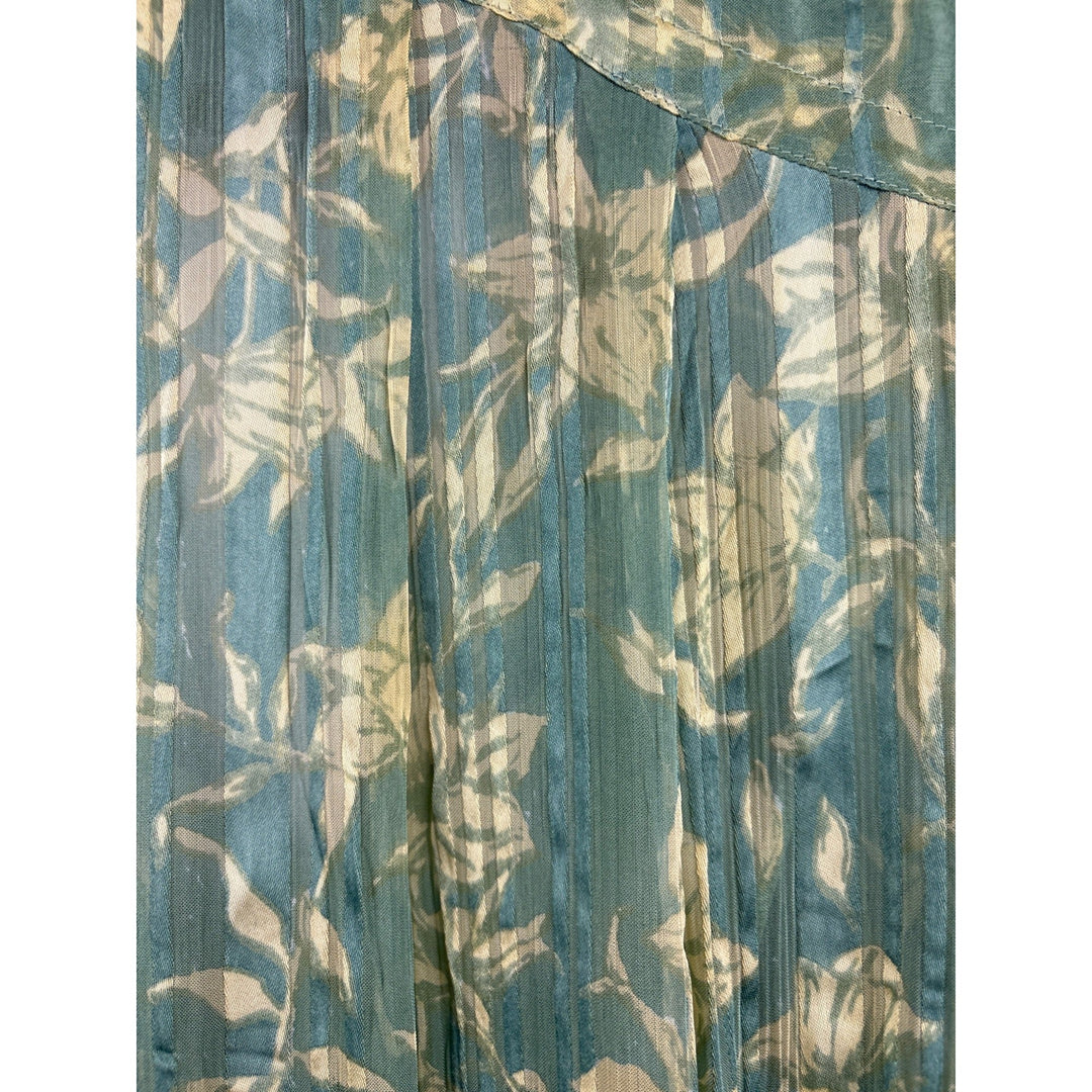Women’s Rag &amp; Bone Medium Green Floral Printed Maxi Dress
