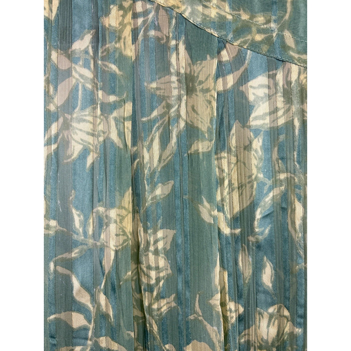 Women’s Rag &amp; Bone Medium Green Floral Printed Maxi Dress