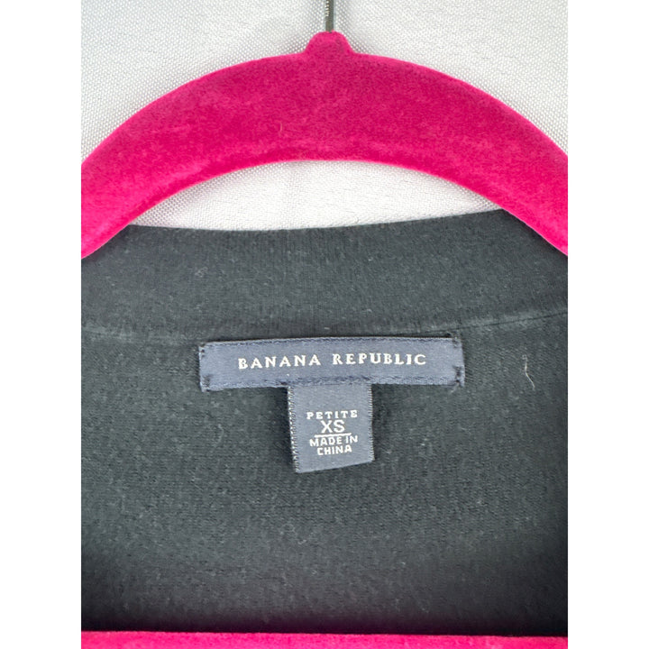 Banana Republic Black Cap Sleeve Petite XS Top