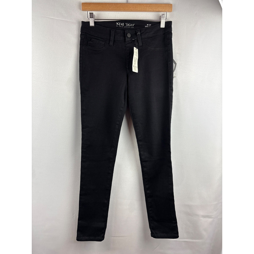 SDL360 By Sold Design Lab No Zip Super Skinny Black Pants S