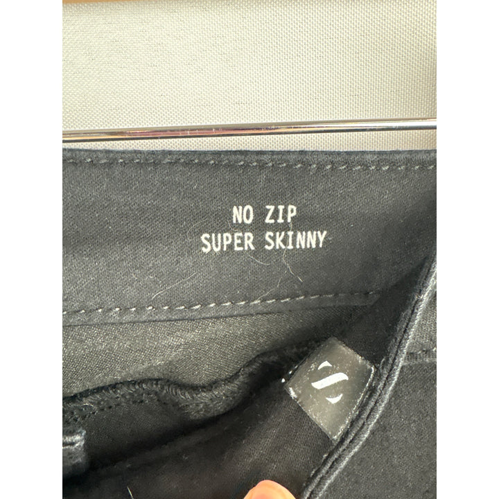 SDL360 By Sold Design Lab No Zip Super Skinny Black Pants S