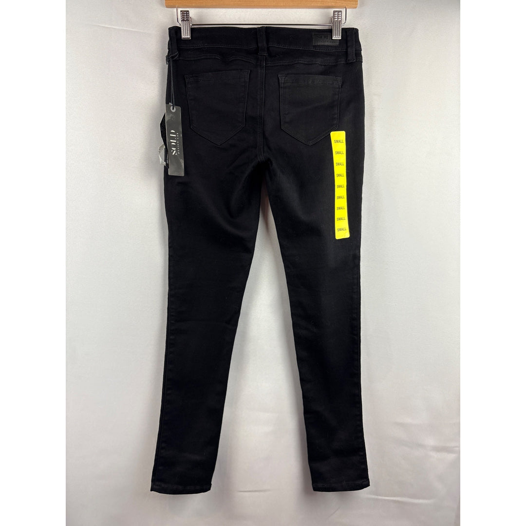 SDL360 By Sold Design Lab No Zip Super Skinny Black Pants S