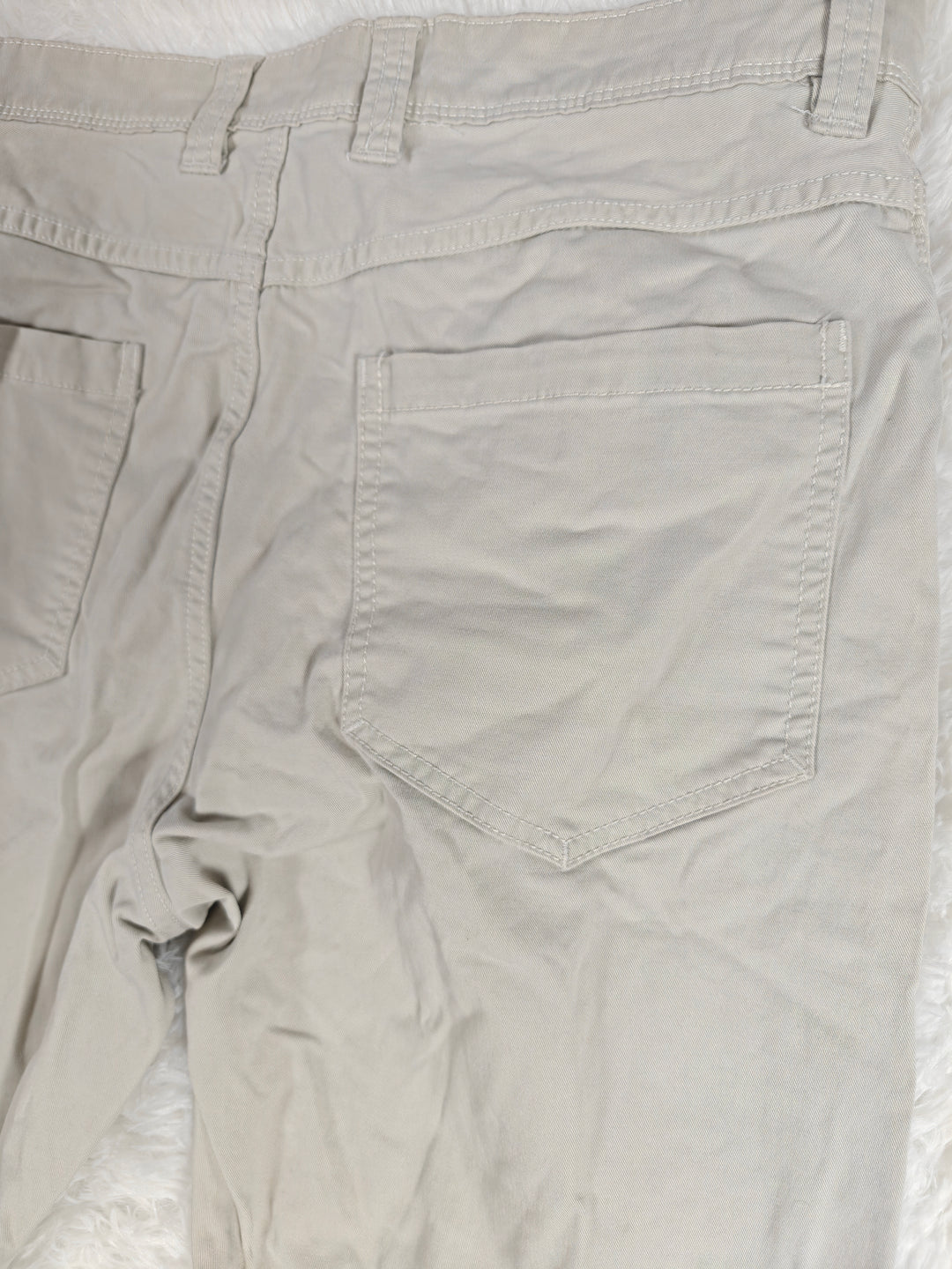 Mens IZOD Straight Pants Beige Size 34x32