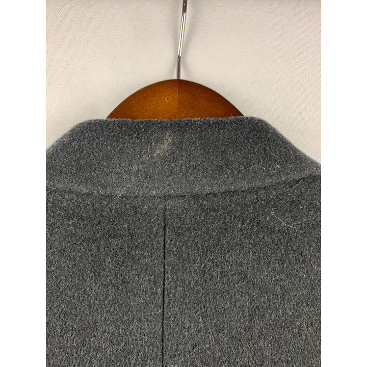 Men’s Vintage Christian Aujard Black Cashmere Long Coat Size L
