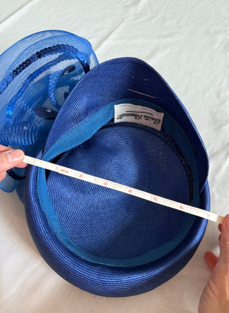Anita Pineault Royal Blue Fascinator Hat