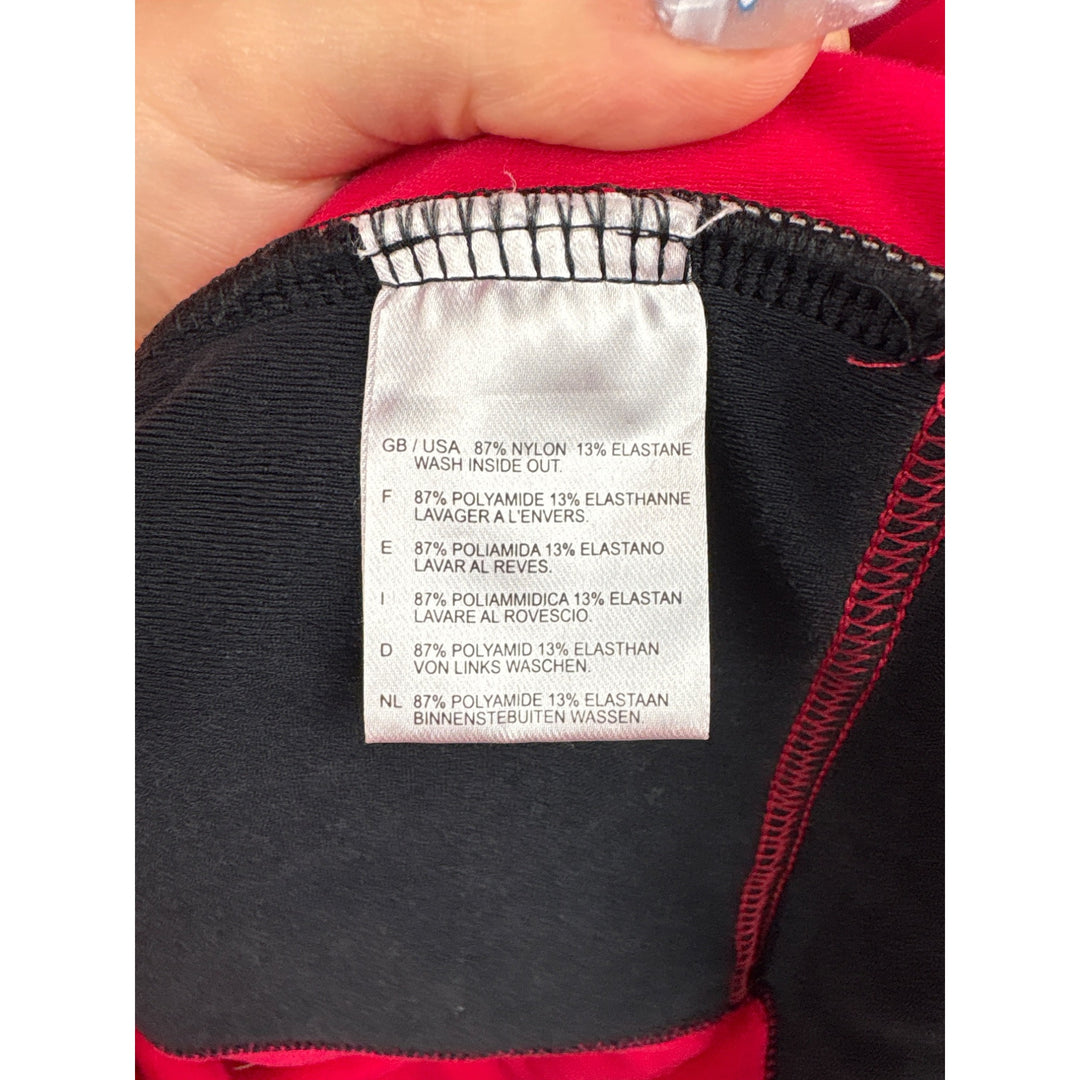 Women’s Gore Bike Wear XL Red & Black Long Sleeve Half Zip Athletic Shirt