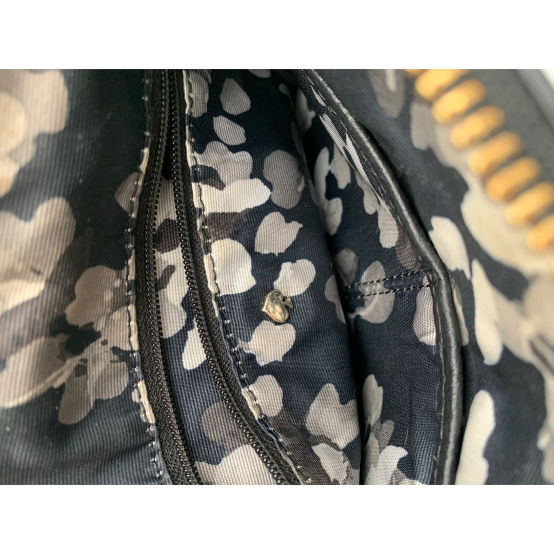 Women’s kate spade Black Shoulder Strap Bag with Gold Accents