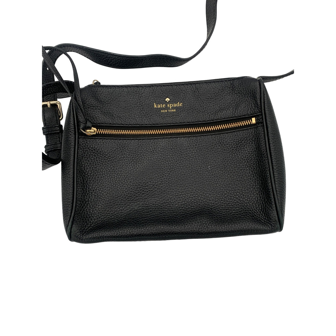 Women’s kate spade Black Shoulder Strap Bag with Gold Accents