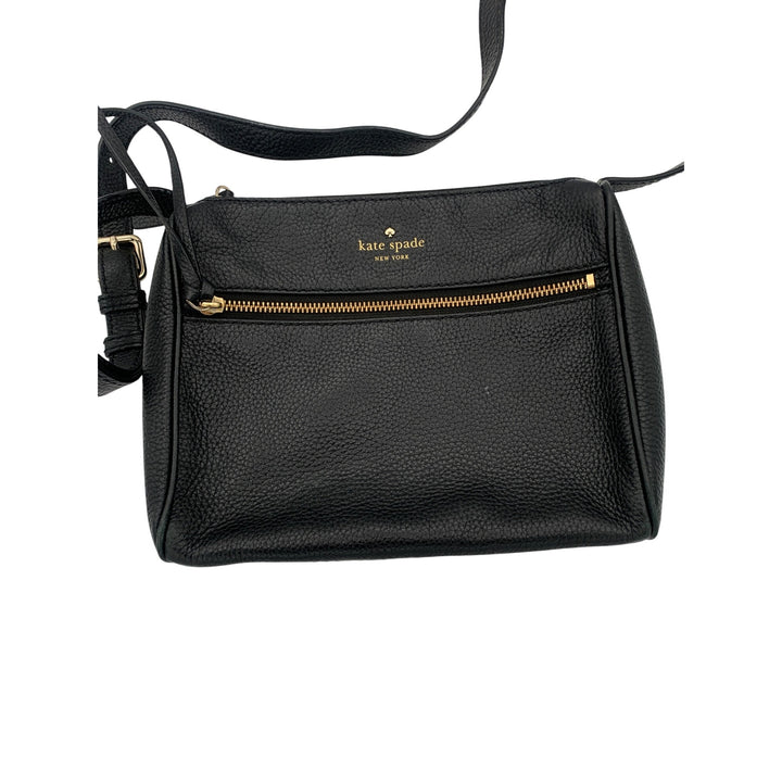 Women’s kate spade Black Shoulder Strap Bag with Gold Accents