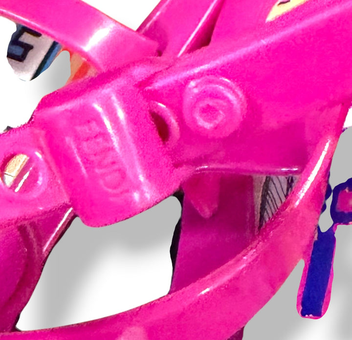 Fendi Hot Pink Jelly Thong Sandals Logo Charm Y2K EU 40 US 10