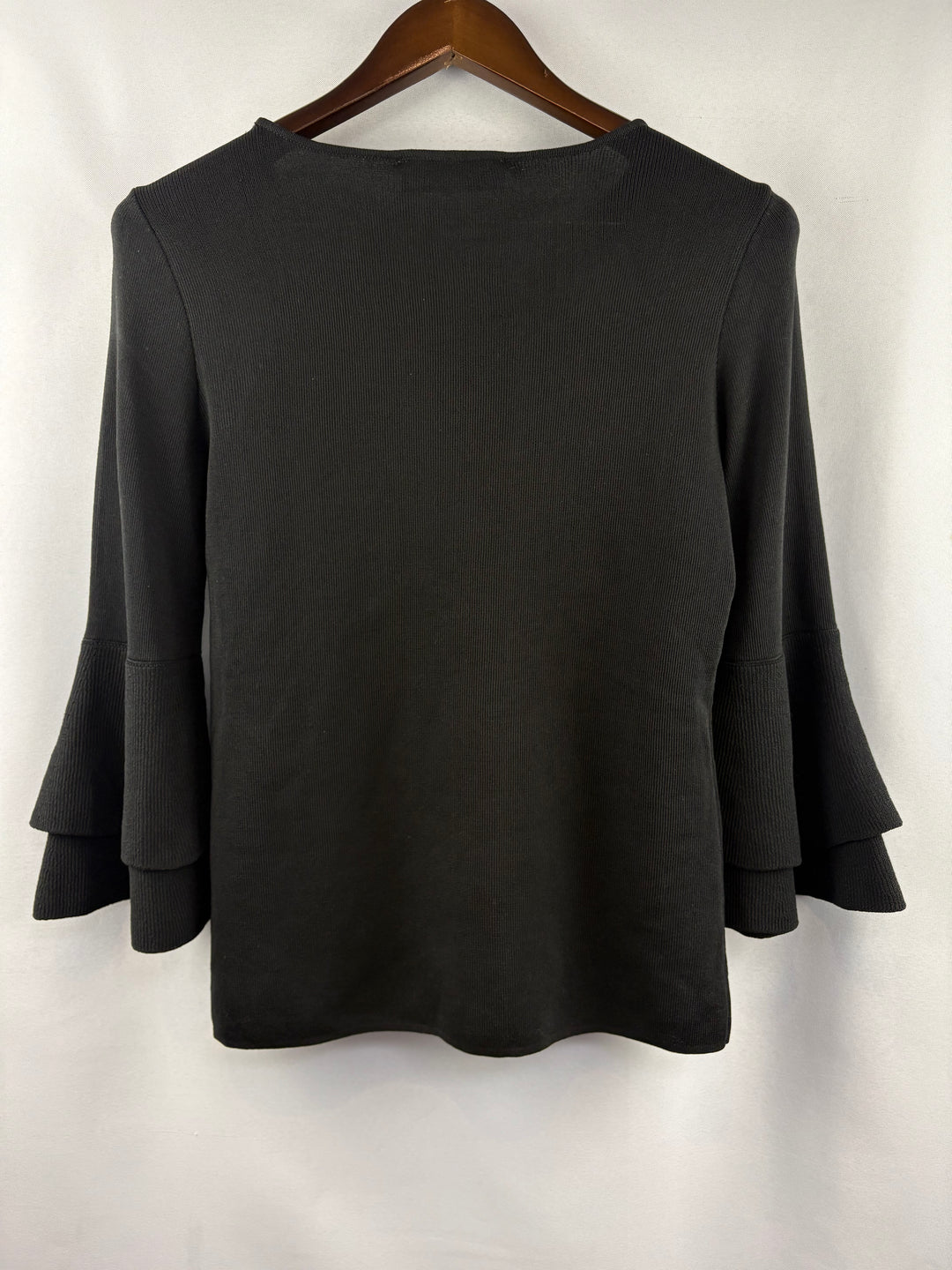 Women’s Kasper Medium Black 3/4 Sleeve Blouse