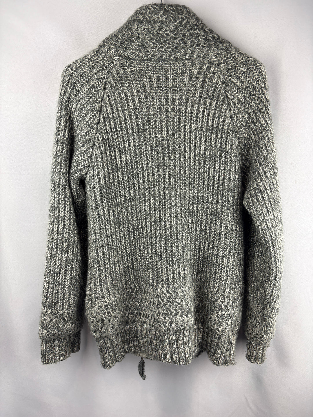 Women’s FishBone XL Gray Zip Knit Cardigan
