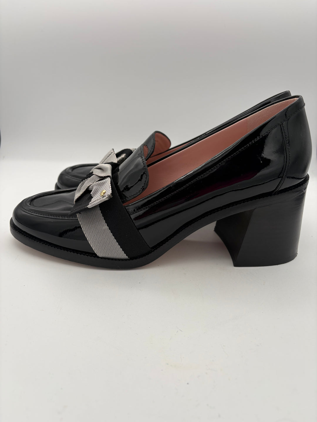 Women’s Kate Spade Size 10 Black Patent Leather Block Herls