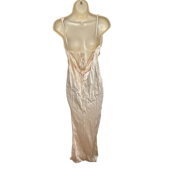 NEW SNDYS Johanna Cowl Neck Maxi Dress in Champagne NWT - Size M