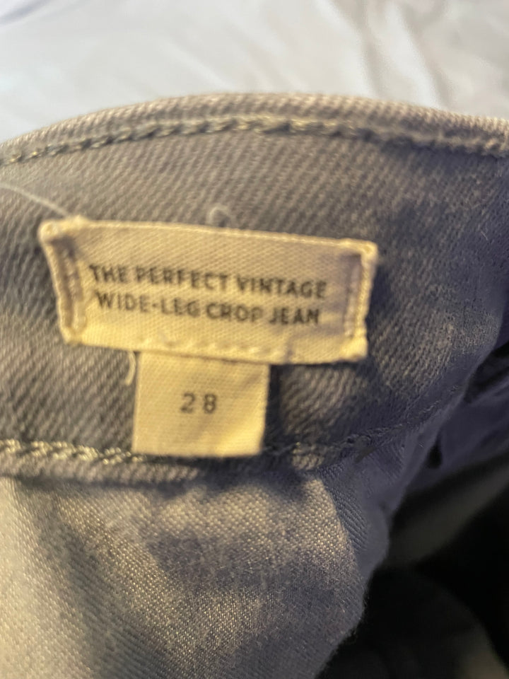 Madewell Gray Wide-Leg High-Rise Jeans / Size 28