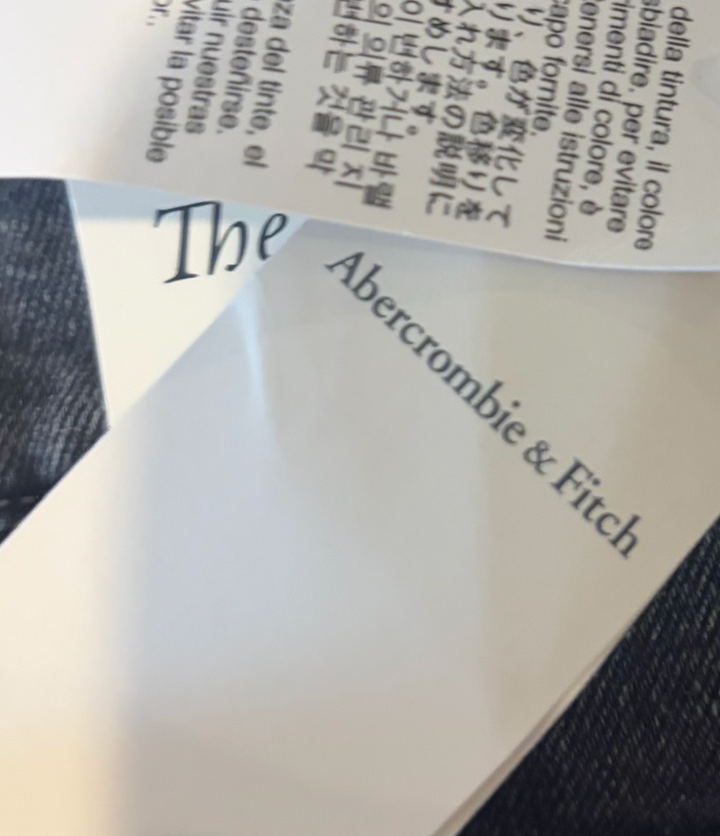 Abercrombie &amp; Fitch Black Wash Slim Straight Jeans 27 4 NWT Ultra High Rise Y2K