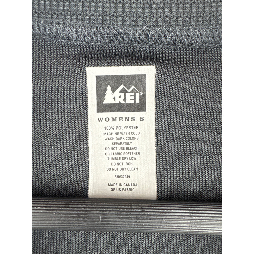 REI Womens Black 1/4 Zip Pullover Jacket S Polyester Canada