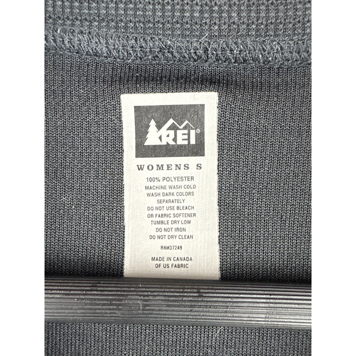 REI Womens Black 1/4 Zip Pullover Jacket S Polyester Canada