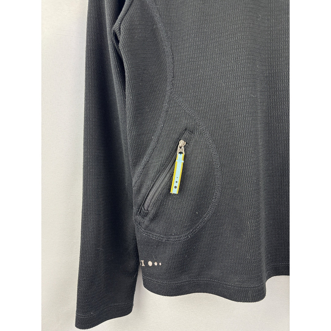 REI Womens Black 1/4 Zip Pullover Jacket S Polyester Canada