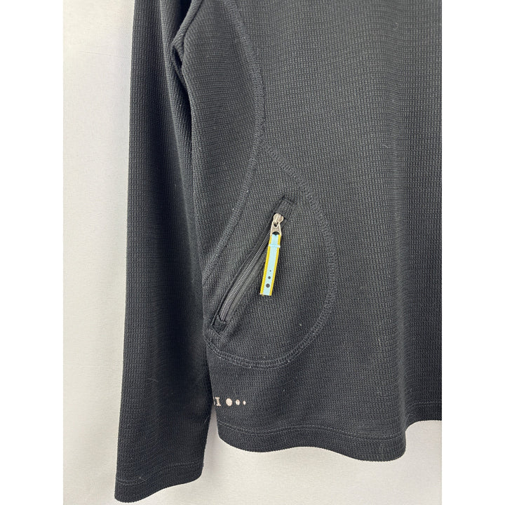 REI Womens Black 1/4 Zip Pullover Jacket S Polyester Canada