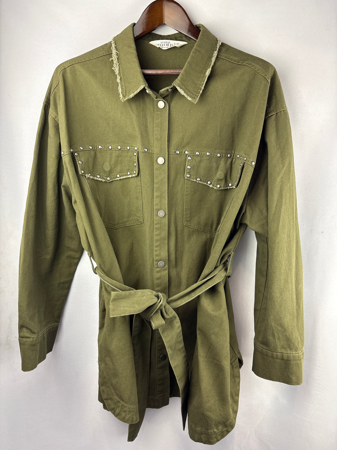 Women’s Studio Untold Size 20/22 Army Green Denim Jacket