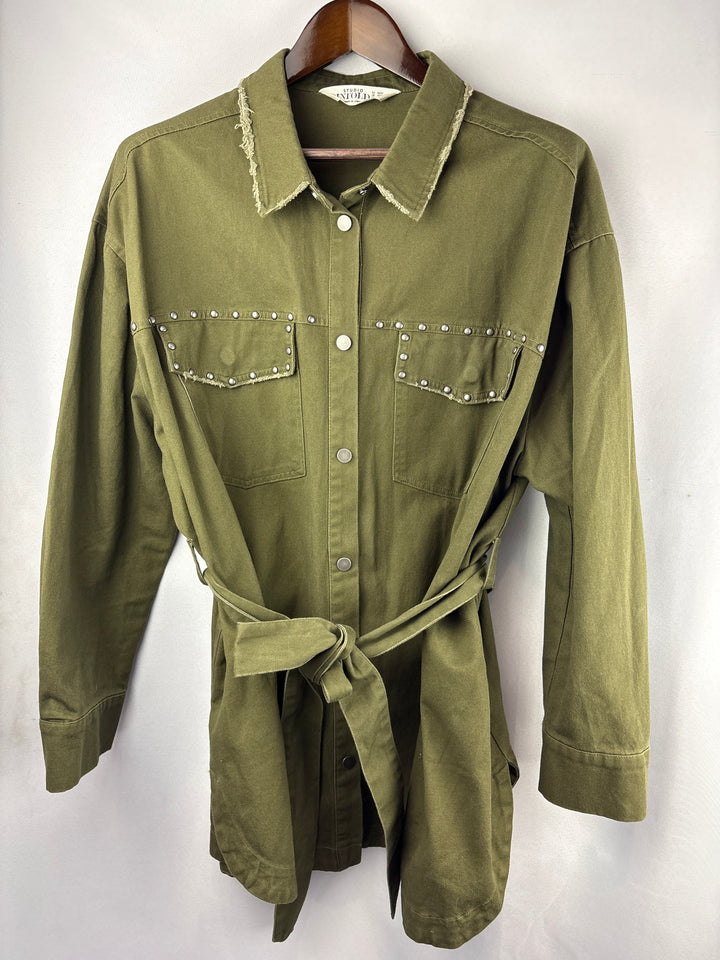 Women’s Studio Untold Size 20/22 Army Green Denim Jacket