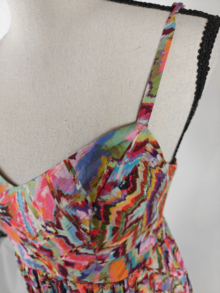 Women’s Felicity &amp; Coco Maxi Dress Multicolor Abstract Print Size S