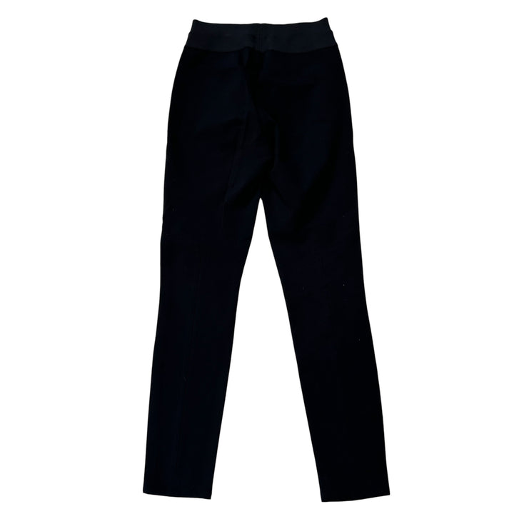 Paige Women's Medium Pants Paloma Black Lambskin Leather Ponte Legging Goth Edgy Punk 90s